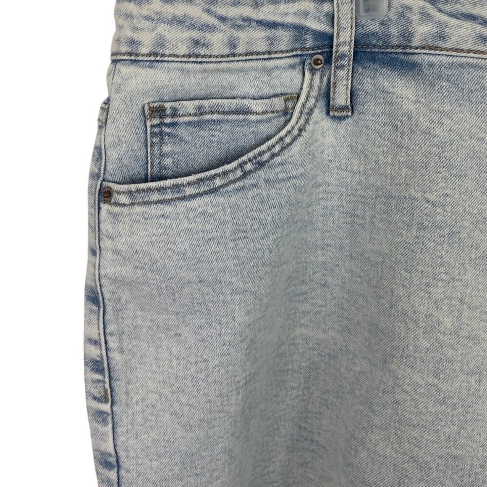 Vanilla Star Womens High Rise 90s Light Wash Denim Shorts Size 14W - Picture 3 of 12